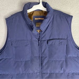 Mens PufferVest Size XXL Navy Blue Winter Snow Jacket Coat